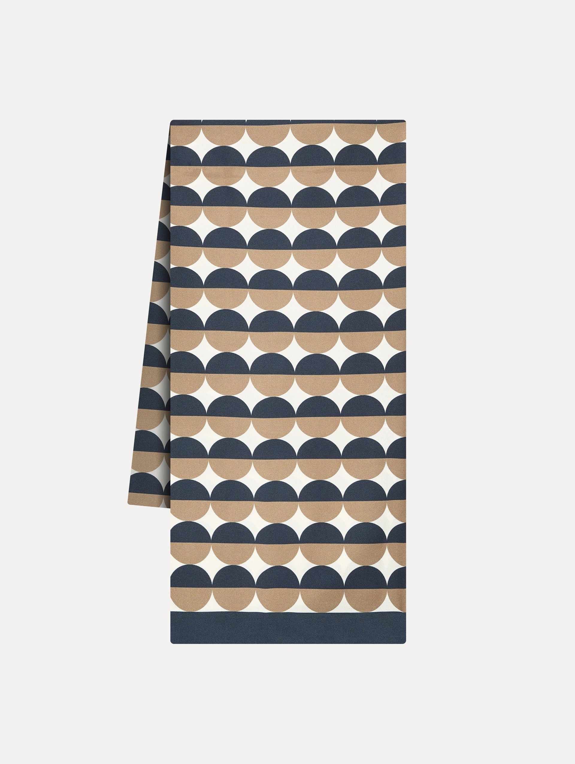GEOMETRIC CIRCLE SILK SCARF - 1