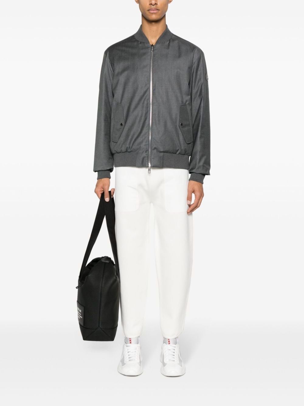 panelled mid-rise track trousers - 2