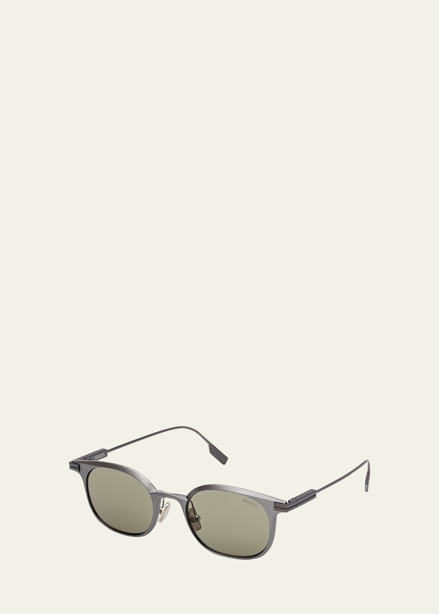Men's Round Metal Sunglasses - 3