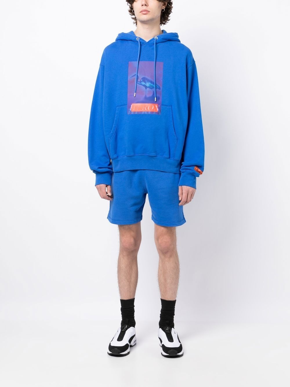 logo-patch track shorts - 2