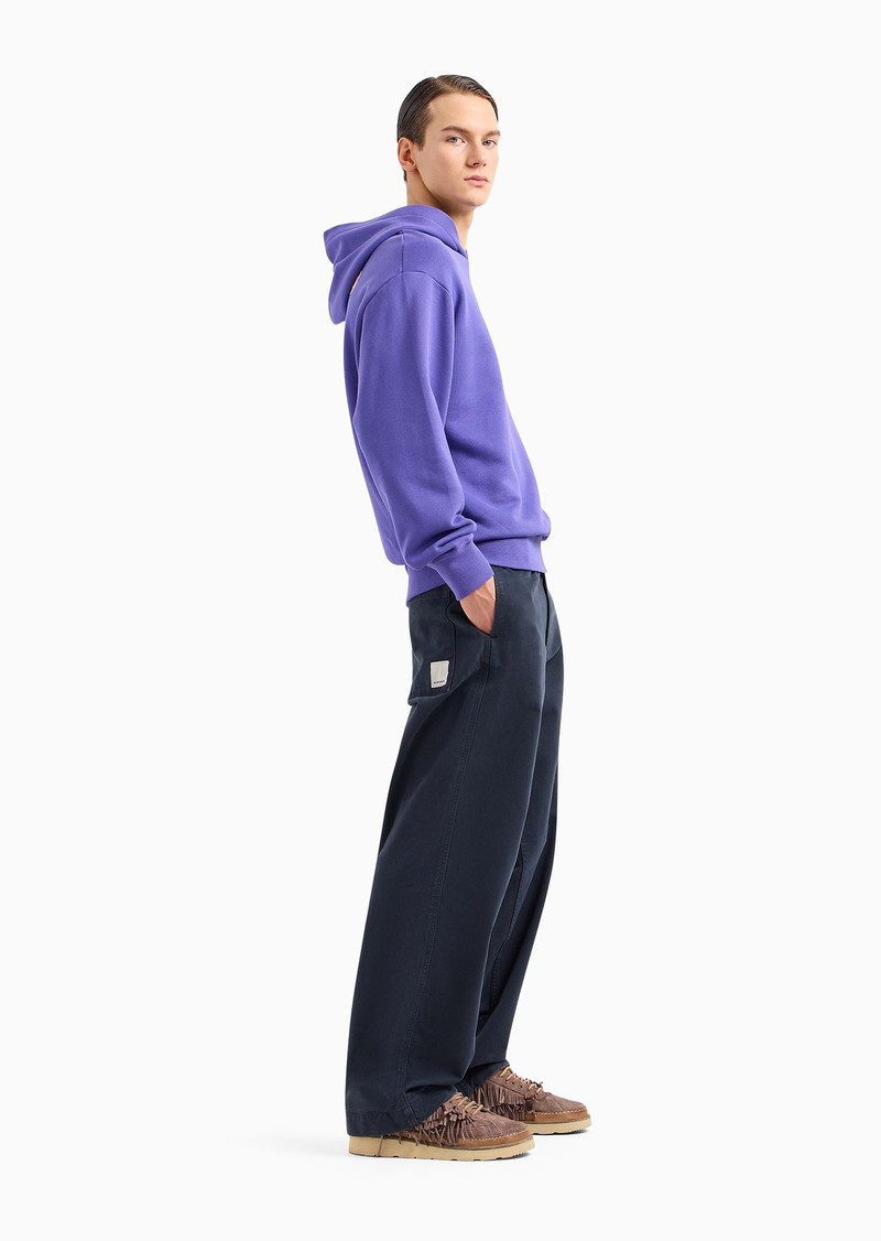 EMPORIO ARMANI Emporio Armani Sustainability Values Capsule Collection organic bull trousers outlook