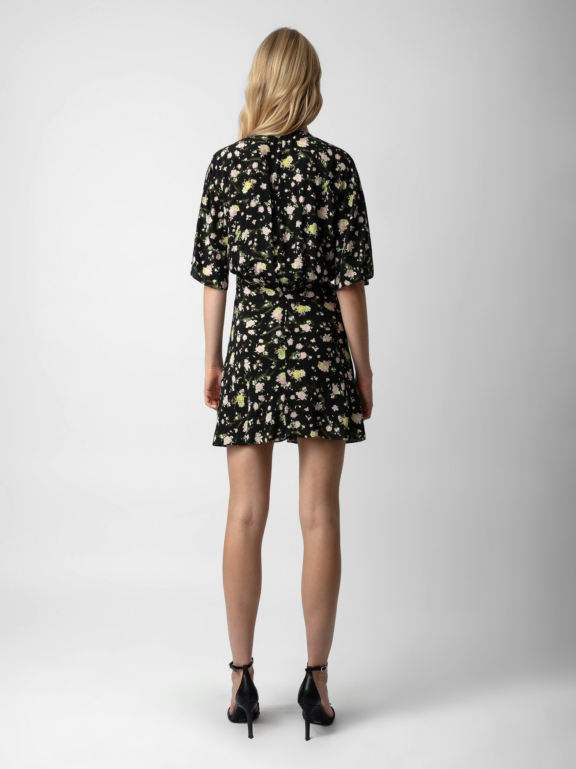 Rozom Soft Crinkle Roses Dress - 3