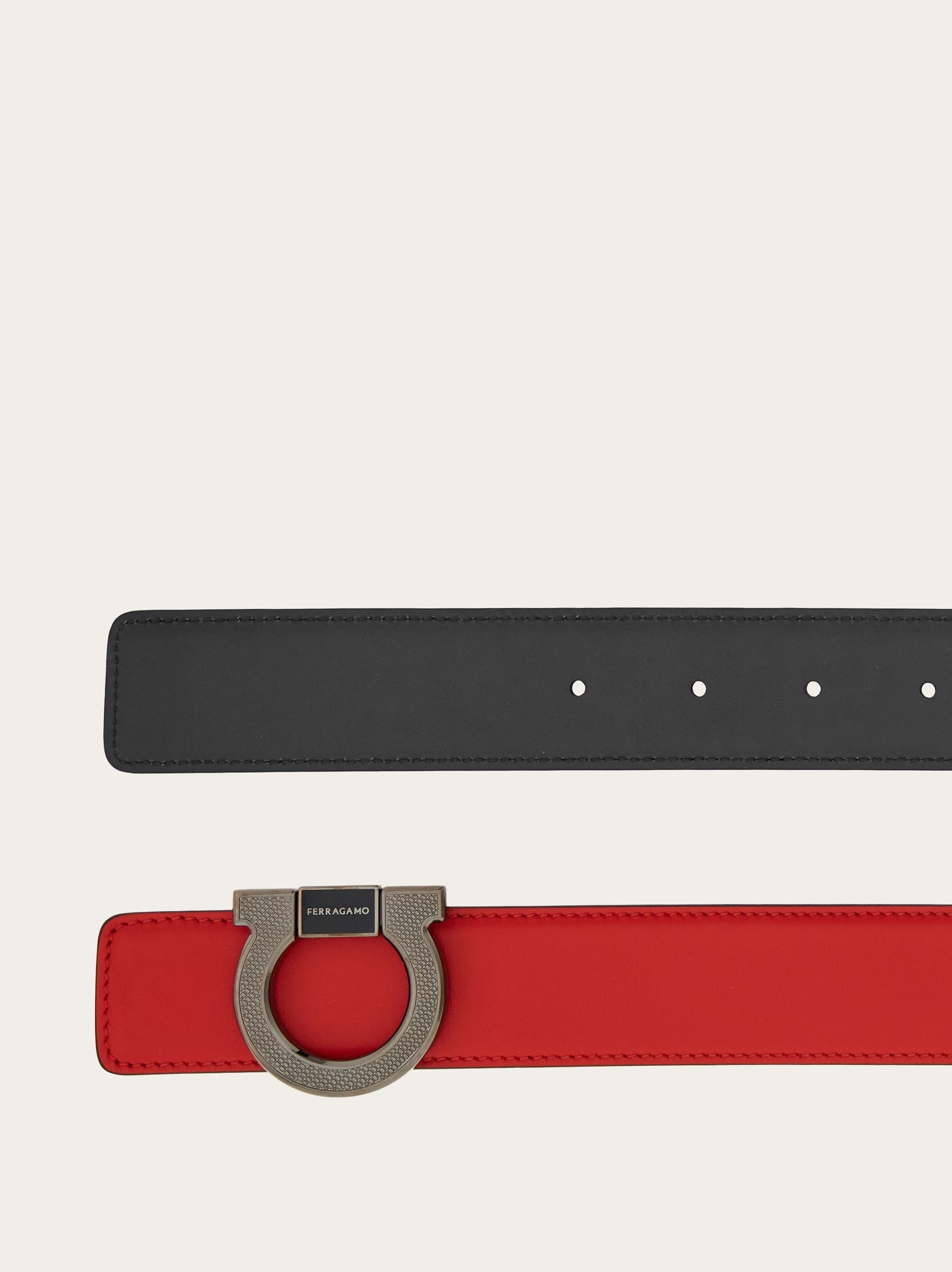 Reversible and adjustable Gancini belt - 2