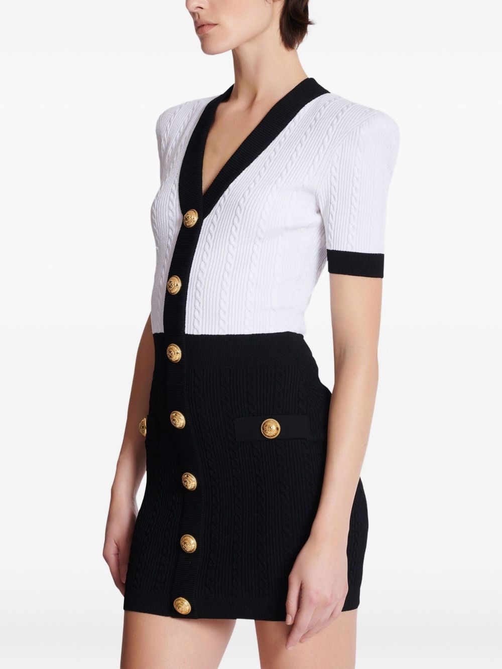 cable-knit bodycon dress - 6