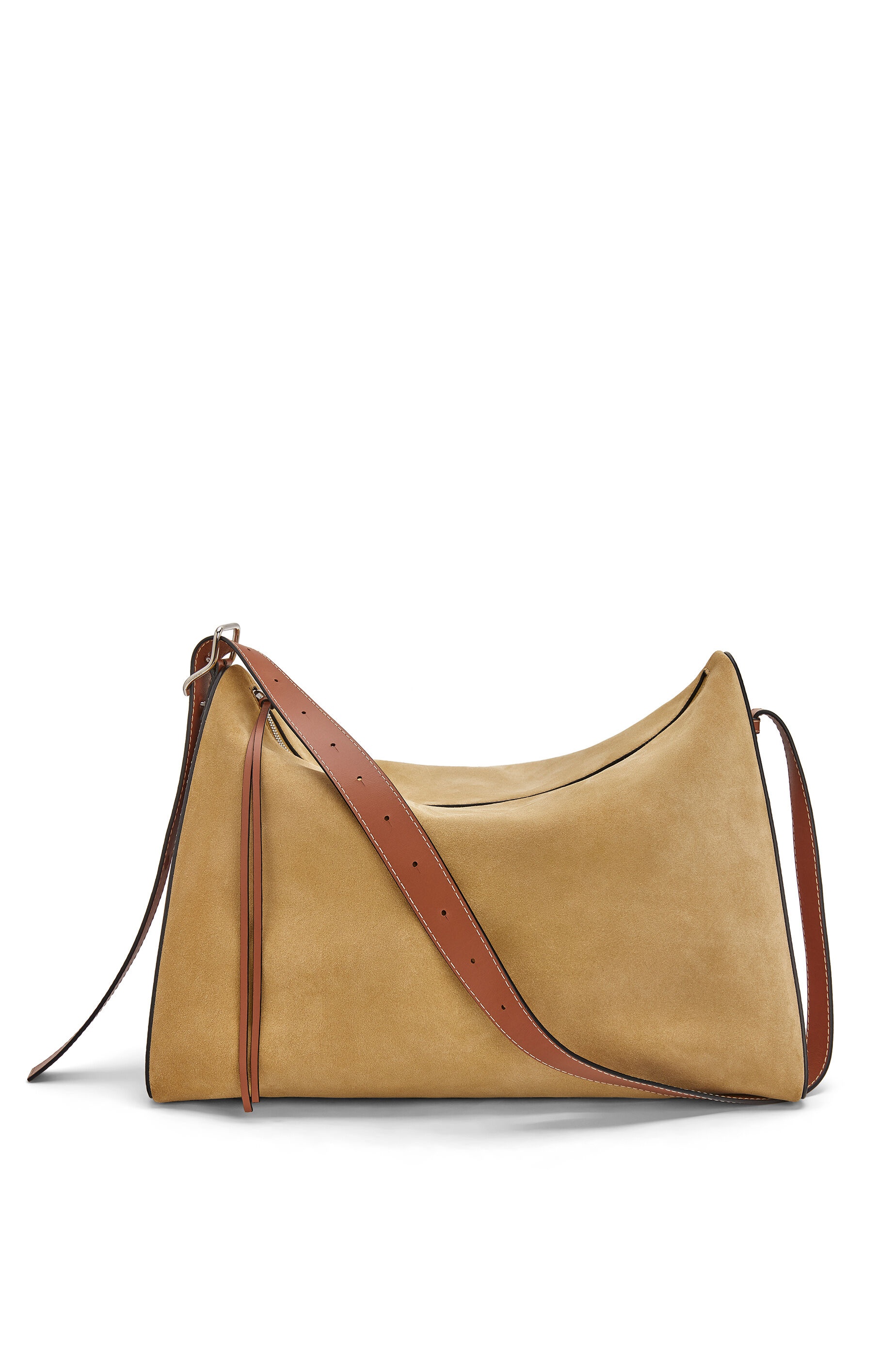 Large Berlingo bag in suede and calfskin - 2