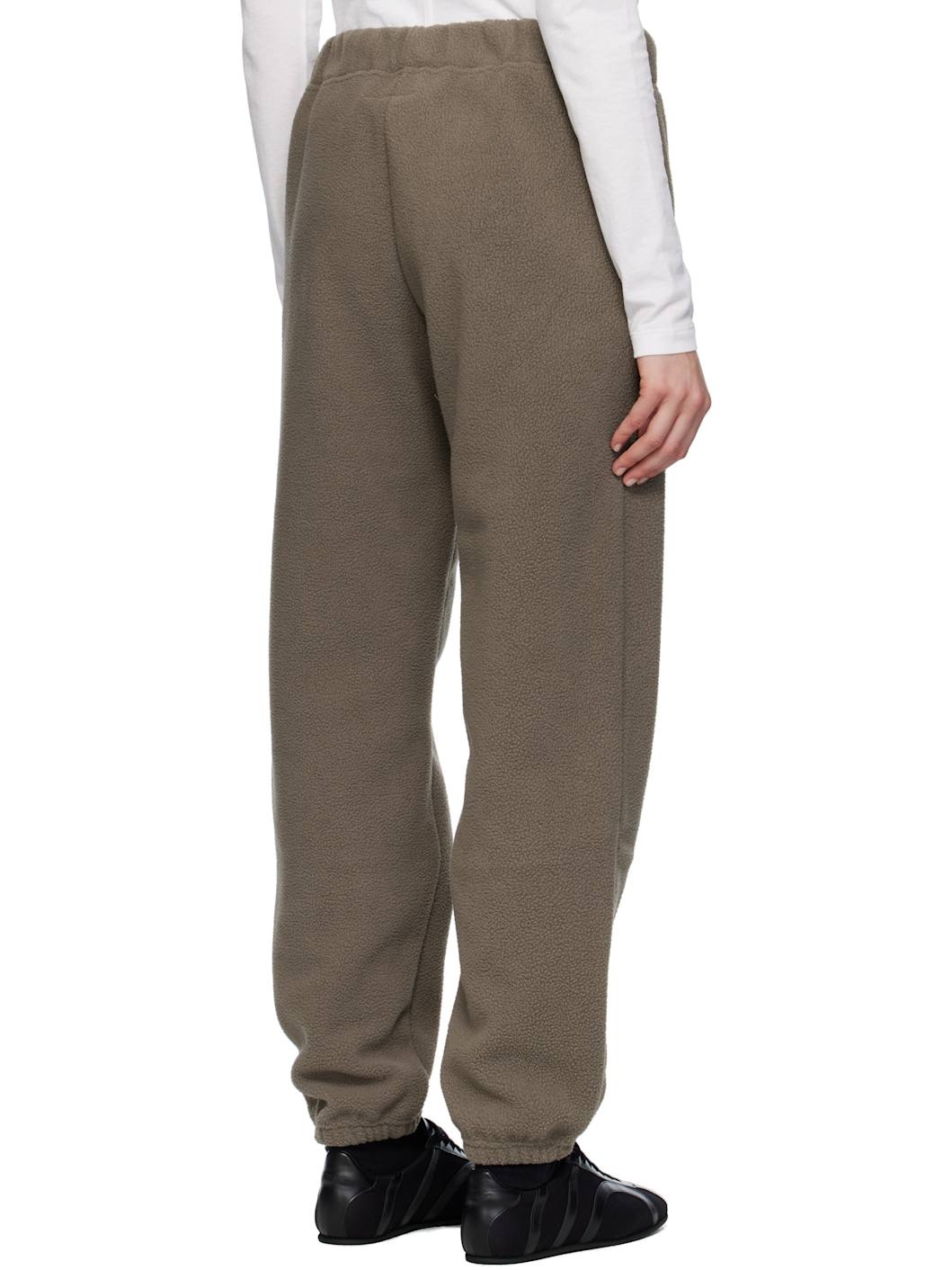 Taupe Fleece Sweatpants - 3