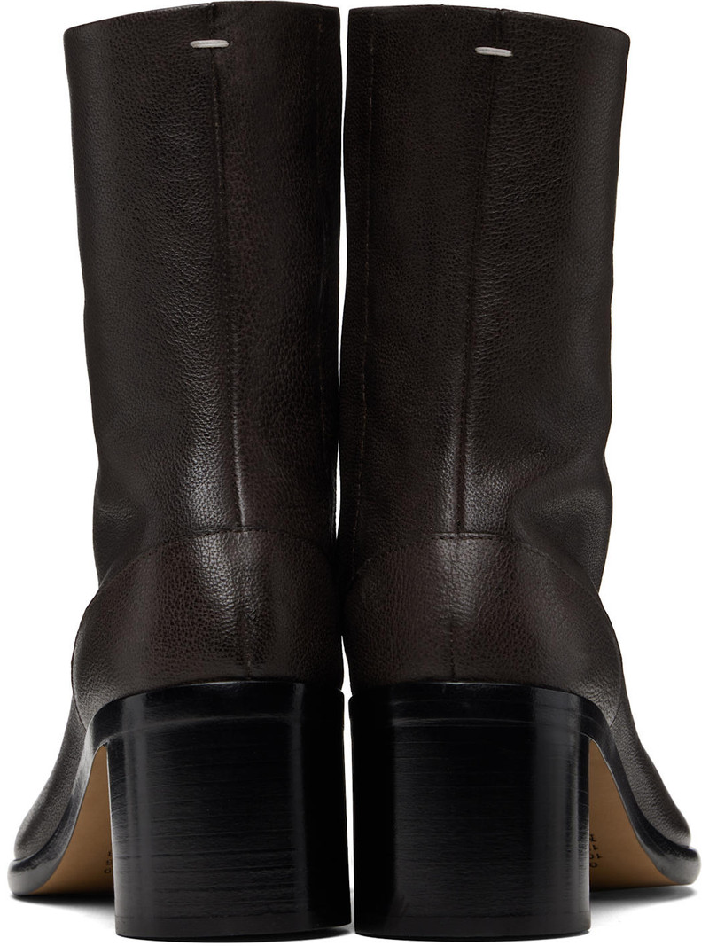 Brown Tabi Ankle Boots 2