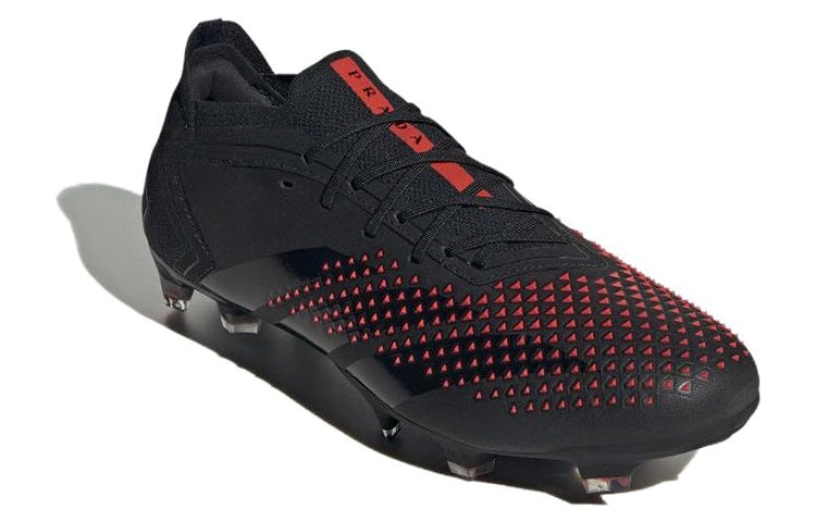 adidas Predator Accuracy Lux.1 L FG x Prada 'Black Solar Red' ID9303 - 3