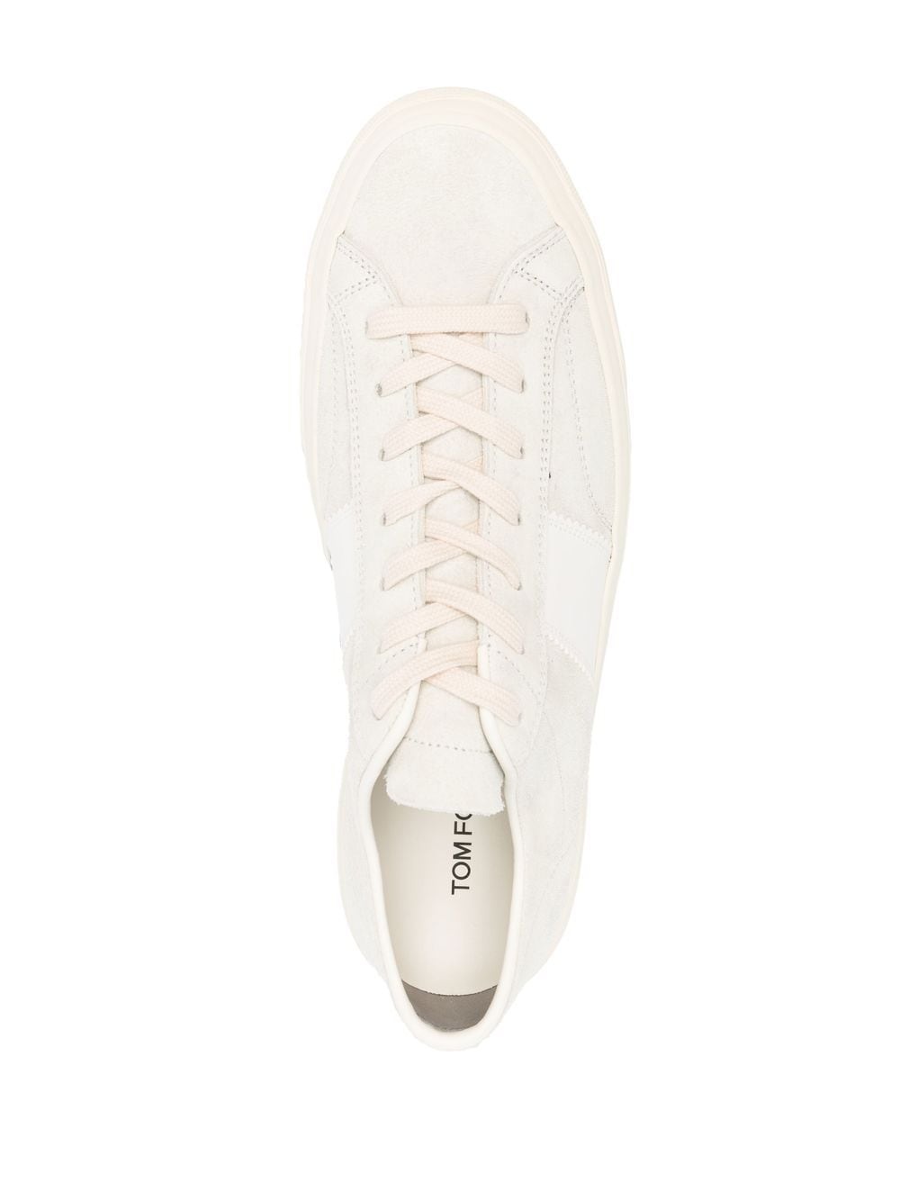 logo-patch lace-up sneakers - 4