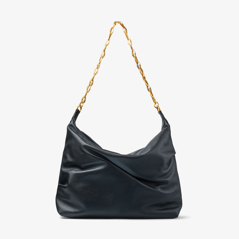 Diamond Soft Hobo M
Black Soft Calf Leather Hobo Bag with Chain Strap 10