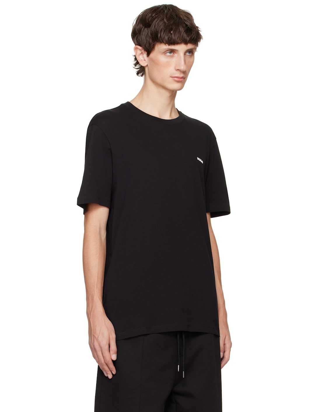 Black Cotton Jersey T-shirt - 2