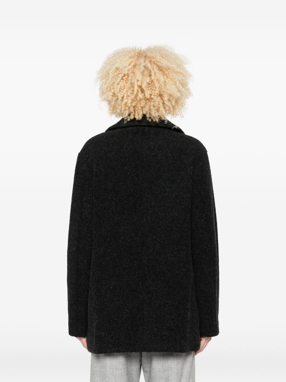 double-breasted wool coat - 4