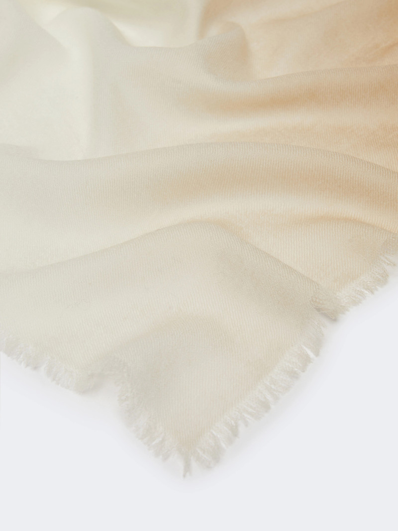 CARDATO Gradient wool shawl - CAMEL 3