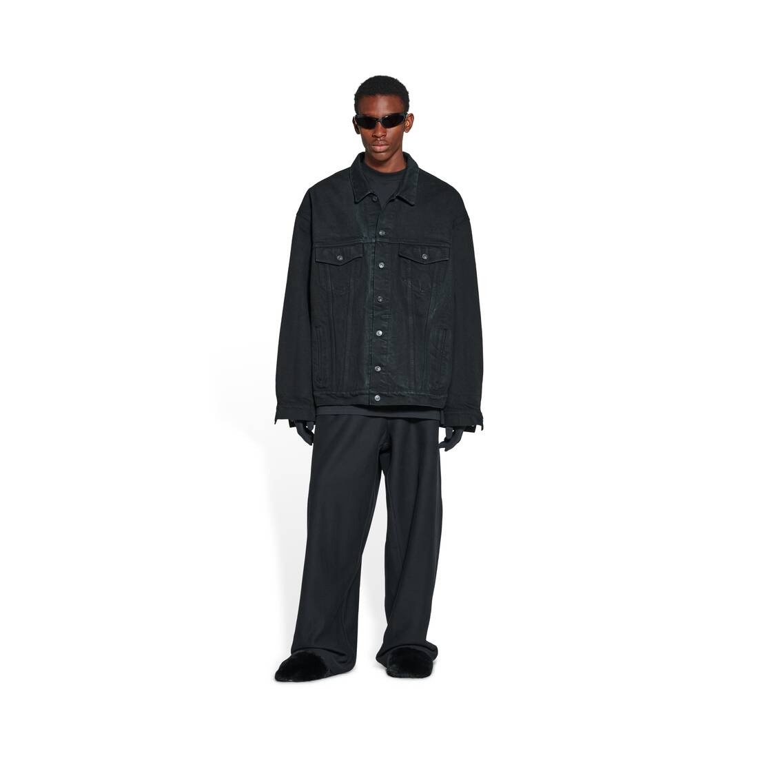 Men's Teddy Mule  in Black - 8