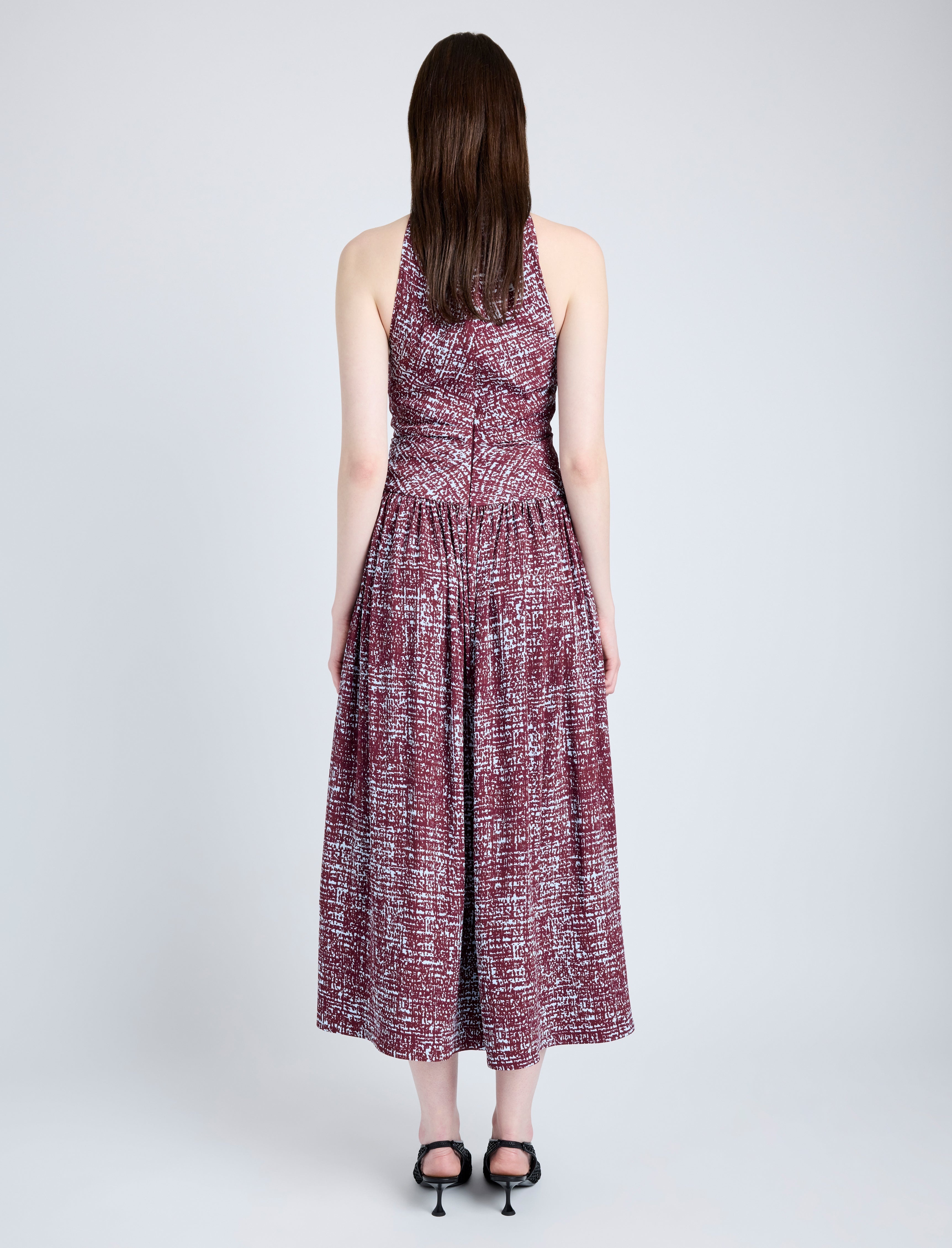 Lola Dress in Printed Viscose Crepe - 4