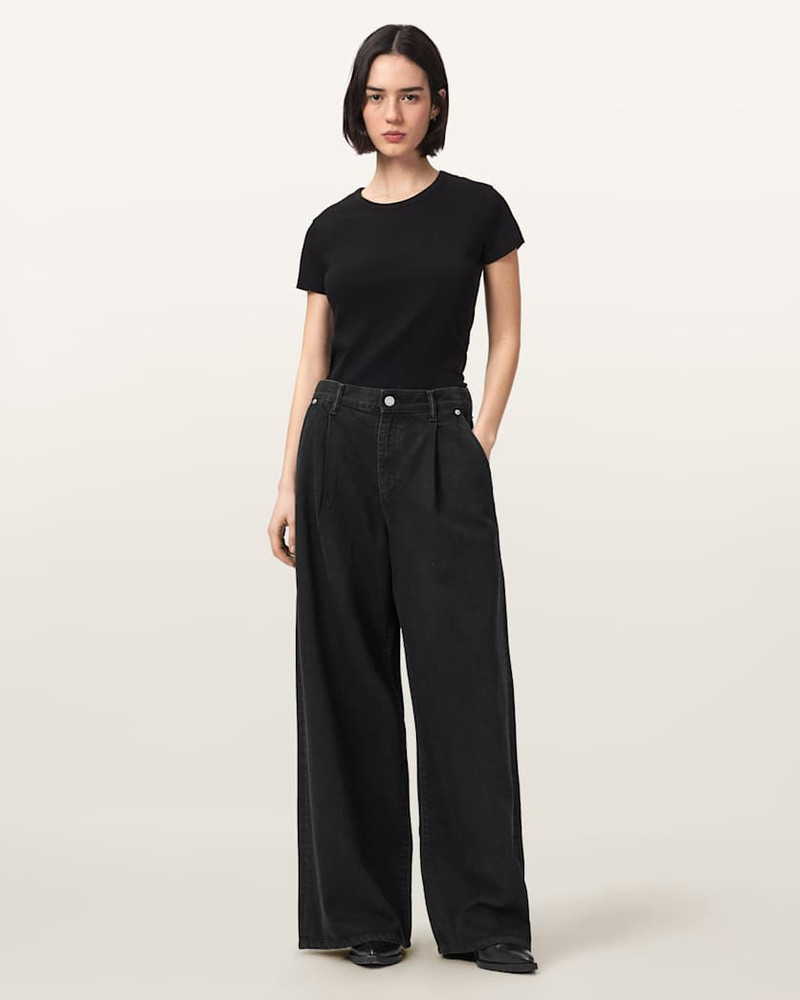 HAZE PLEATED WIDE LEG JEANS 5