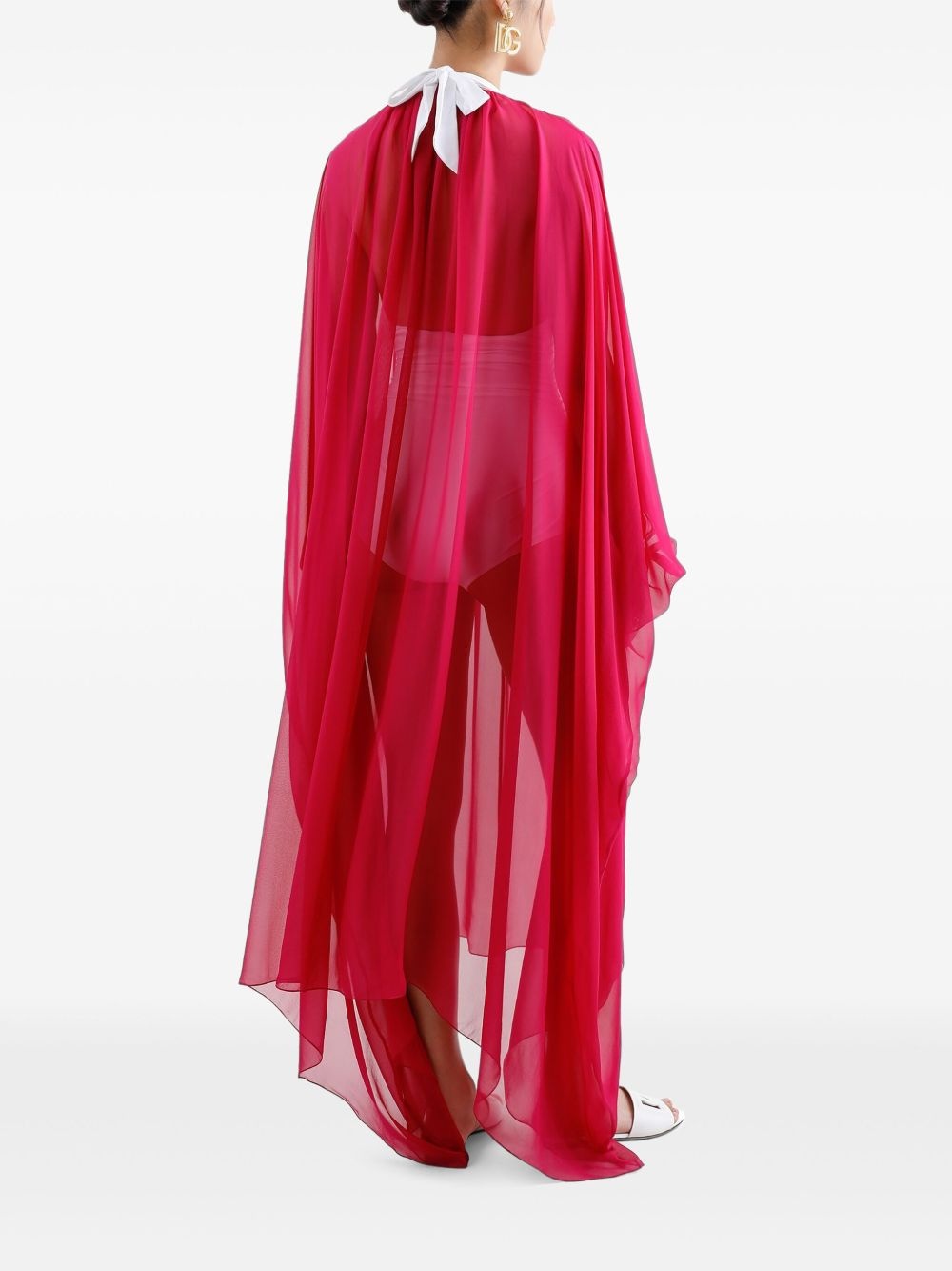 sheer kaftan dress - 3