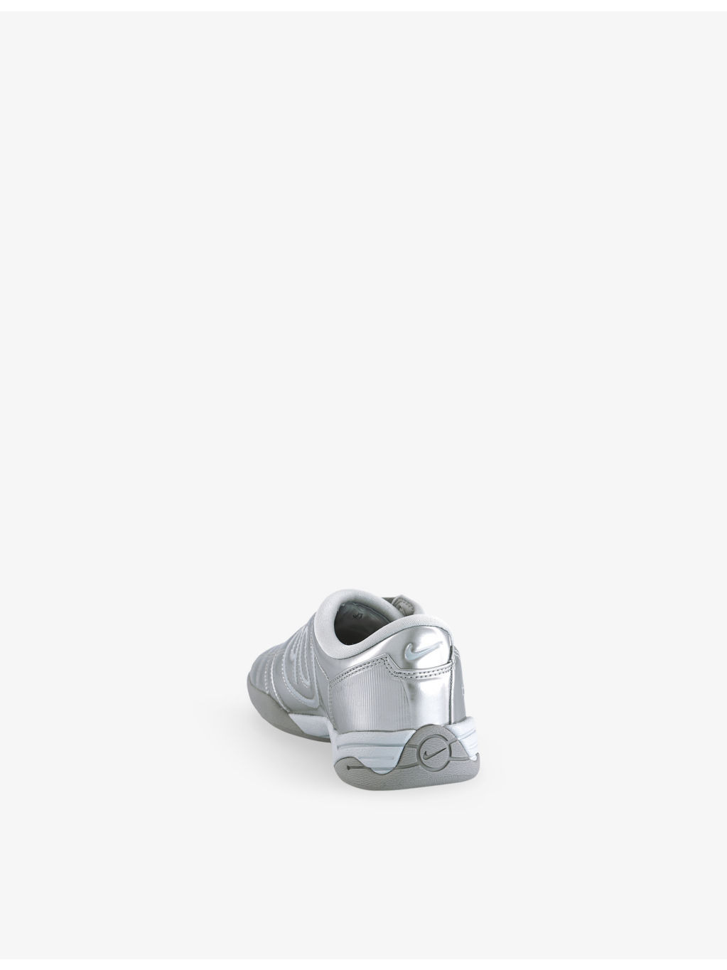 W T90 Metallic-Leather Low-Top Trainers - 4
