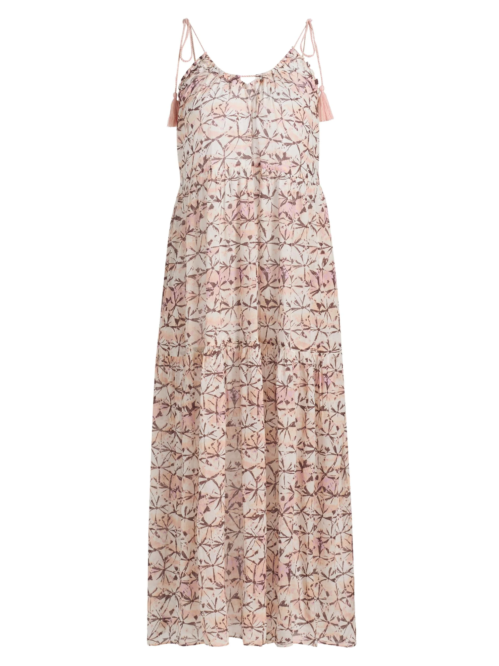 Women's Fernanda Printed Cotton Midi-Dress - Amethyst - 1