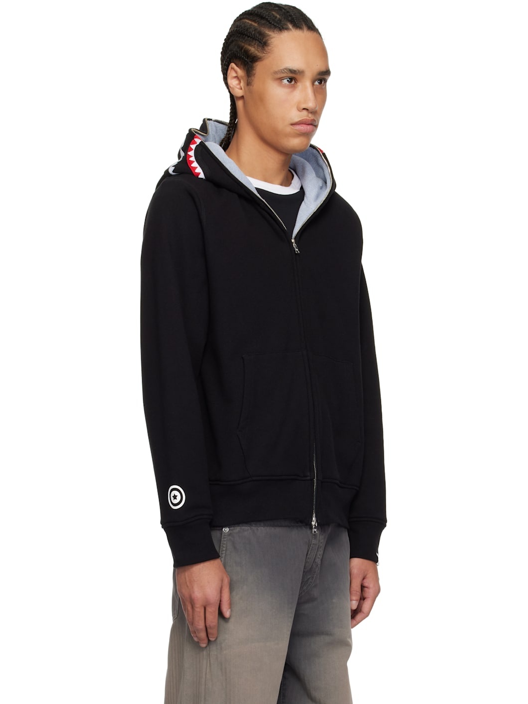 Black 2nd Shark Full Zip Hoodie - 2
