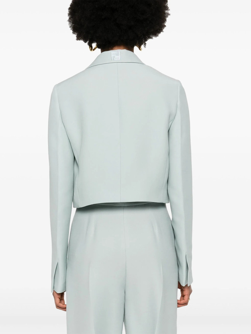 FENDI Cropped Contrast-panel Blazer outlook