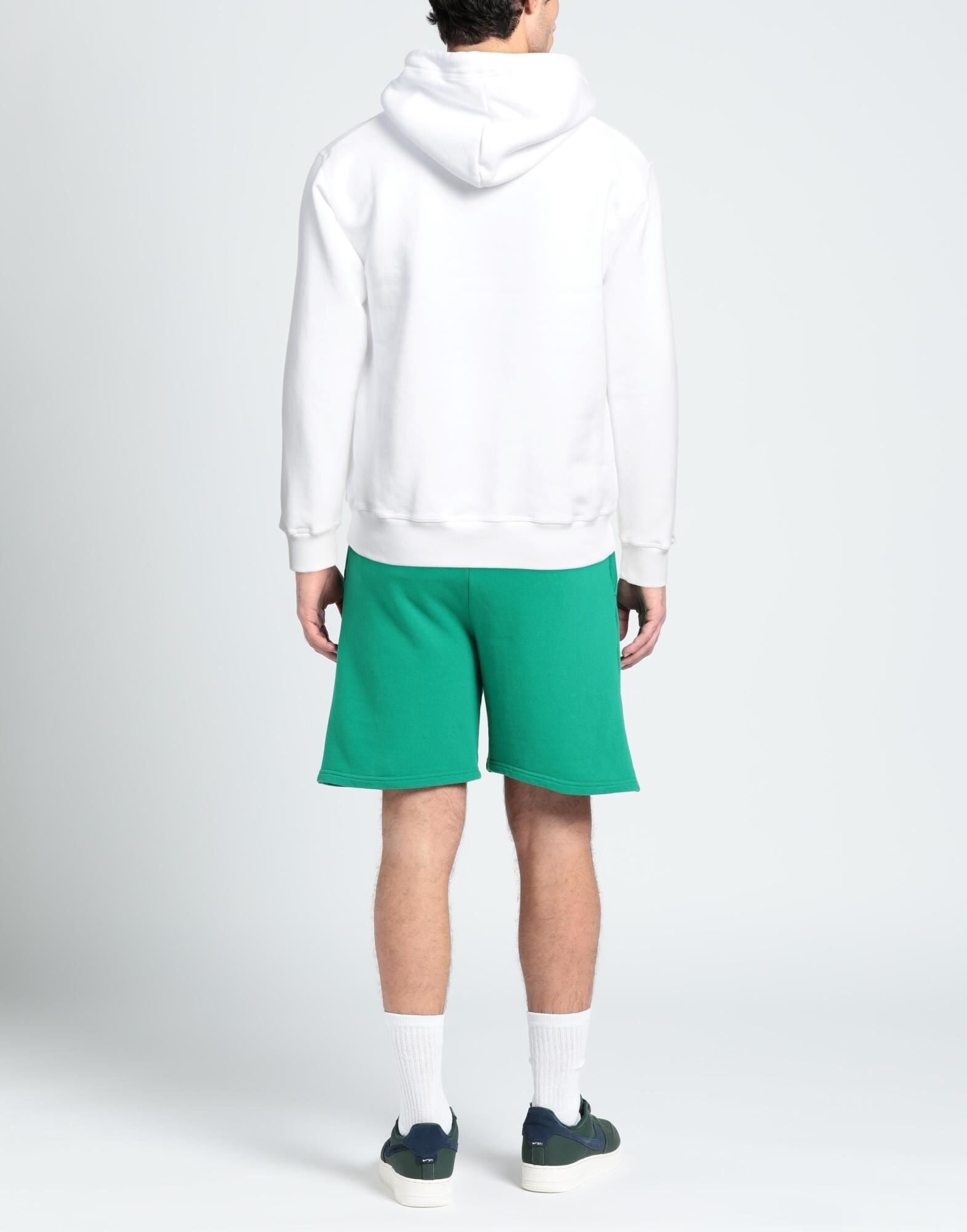 White Men's Hooded Sweatshirt - 3