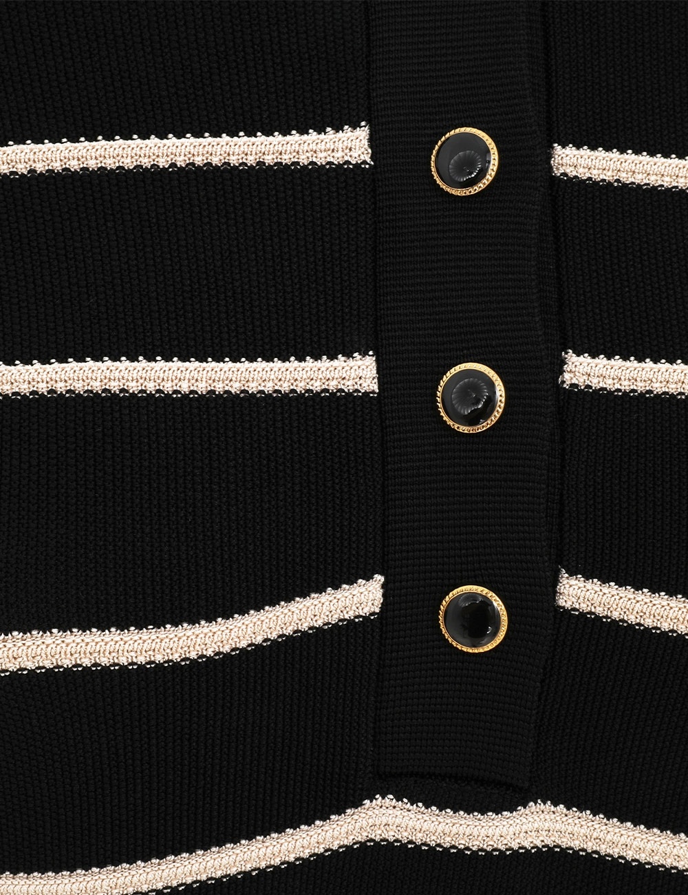 CRUSH STRIPE LONG SLEEVE POLO - 6