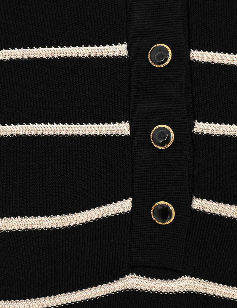 CRUSH STRIPE LONG SLEEVE POLO 6