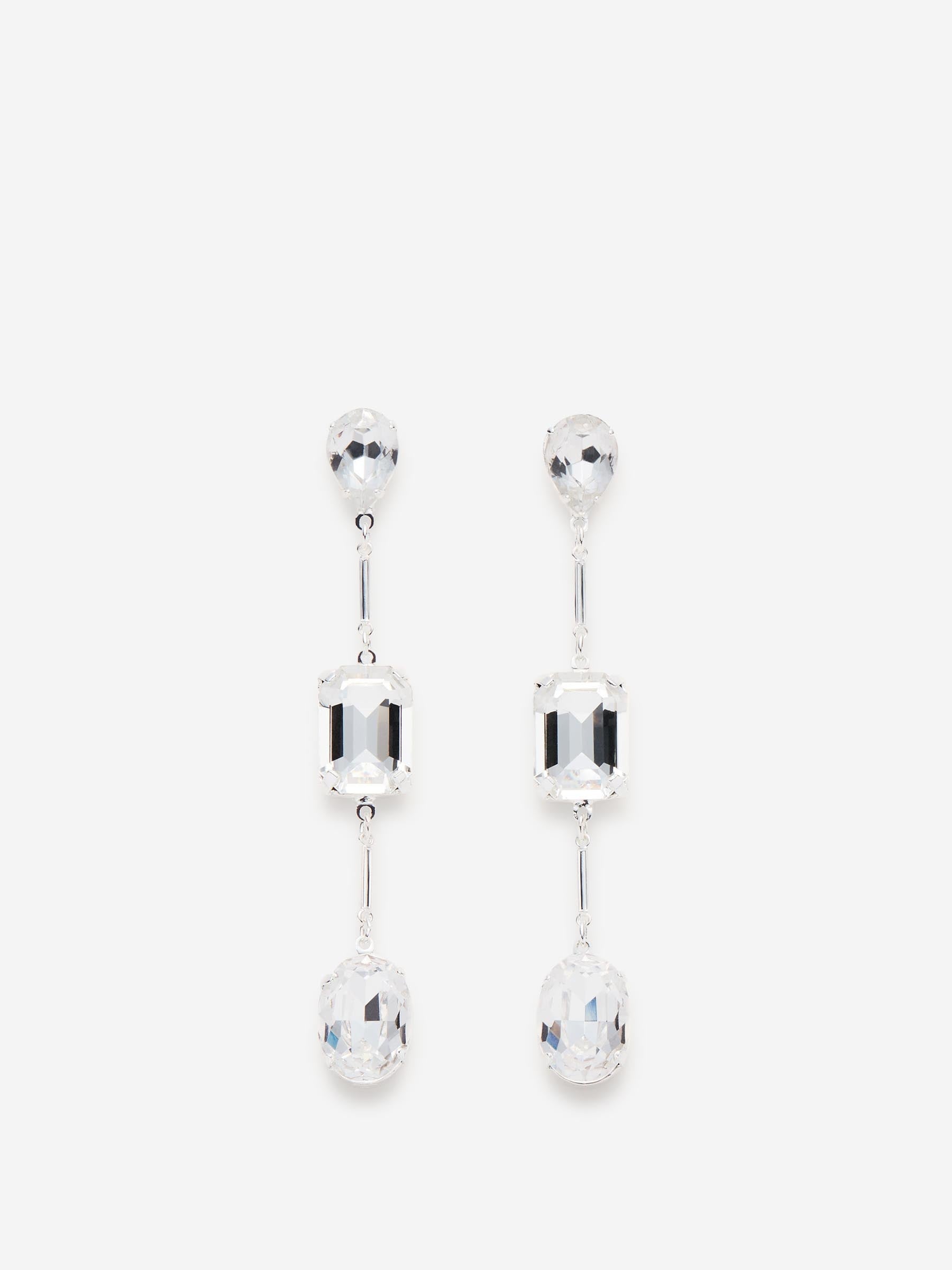 CRYSTAL DANGLE EARRINGS - 1