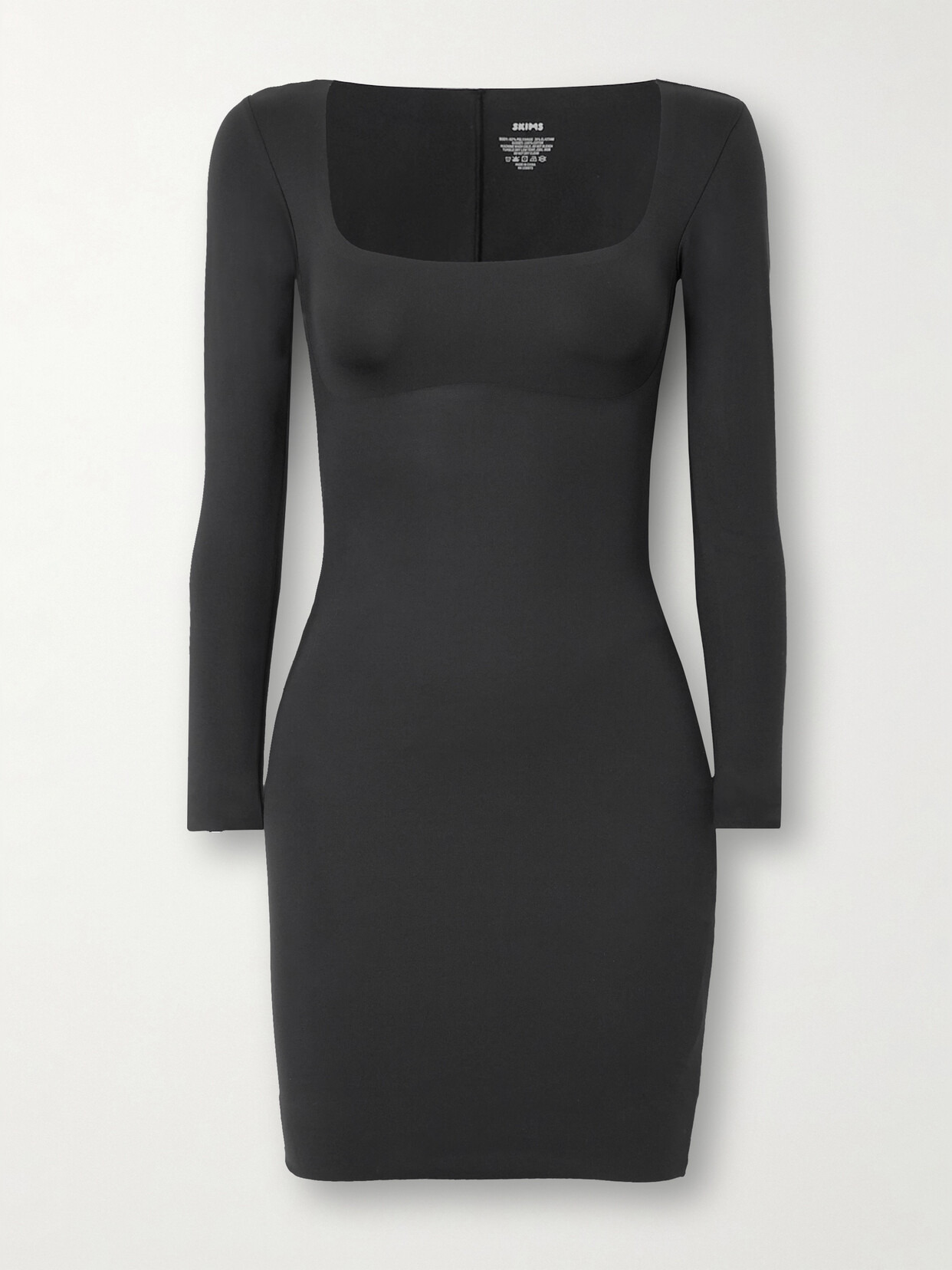 Body Long Sleeve Slip Dress - 1