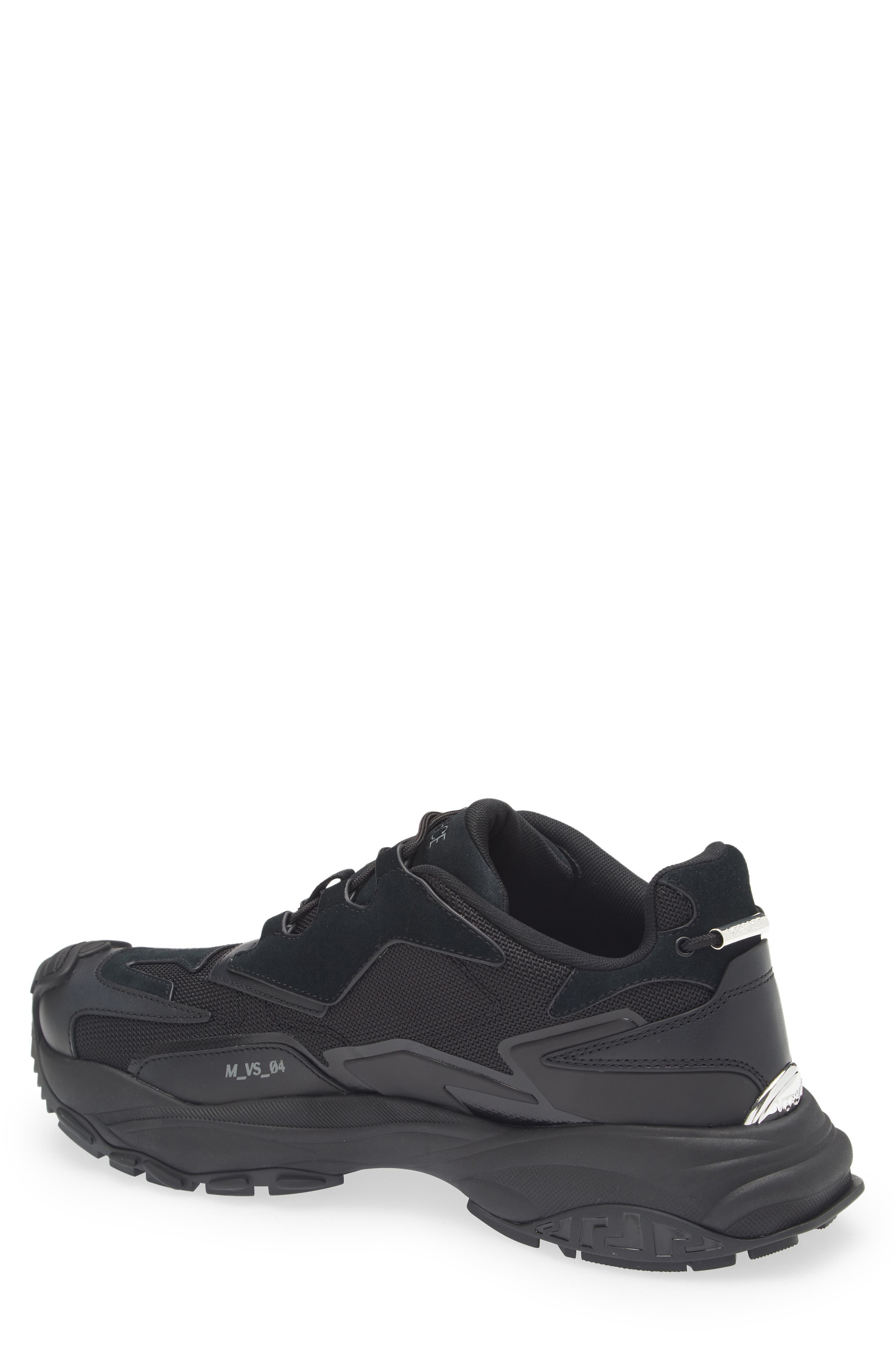Versace Mercury Low Top Sneaker in Black-Ruthenium Ultra at Nordstrom - 2