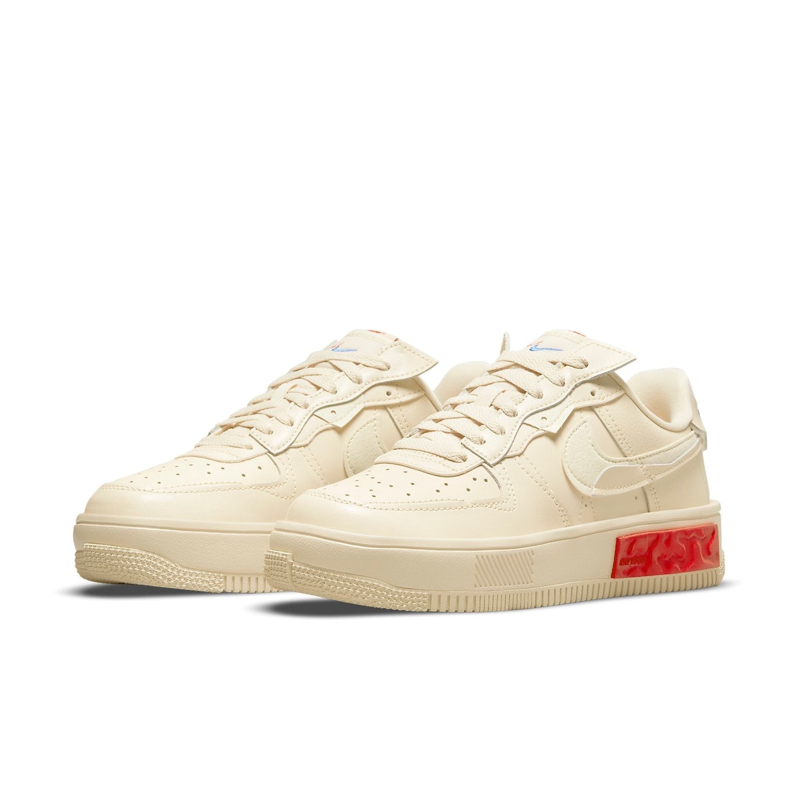 (WMNS) Nike Air Force 1 Fontanka 'Pearl White University Red' DA7024-200 - 3