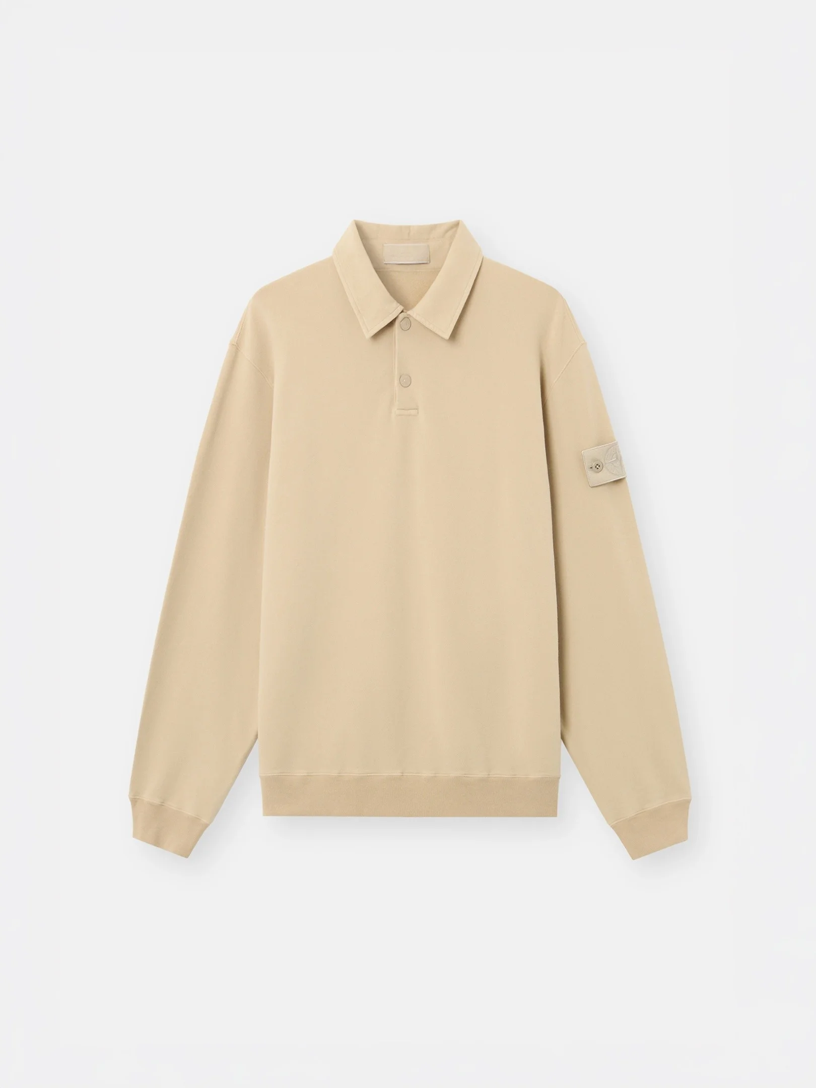 6100026 STRETCH COTTON FLEECE_S.I. GHOST - 1