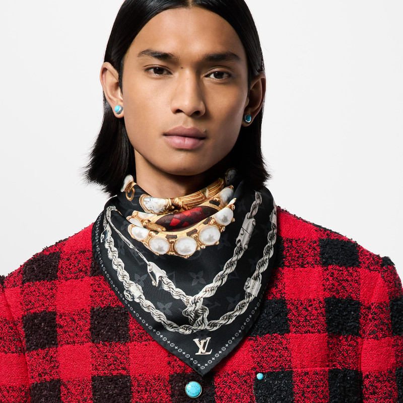 LV Dynasty Brooch Silk Square 5