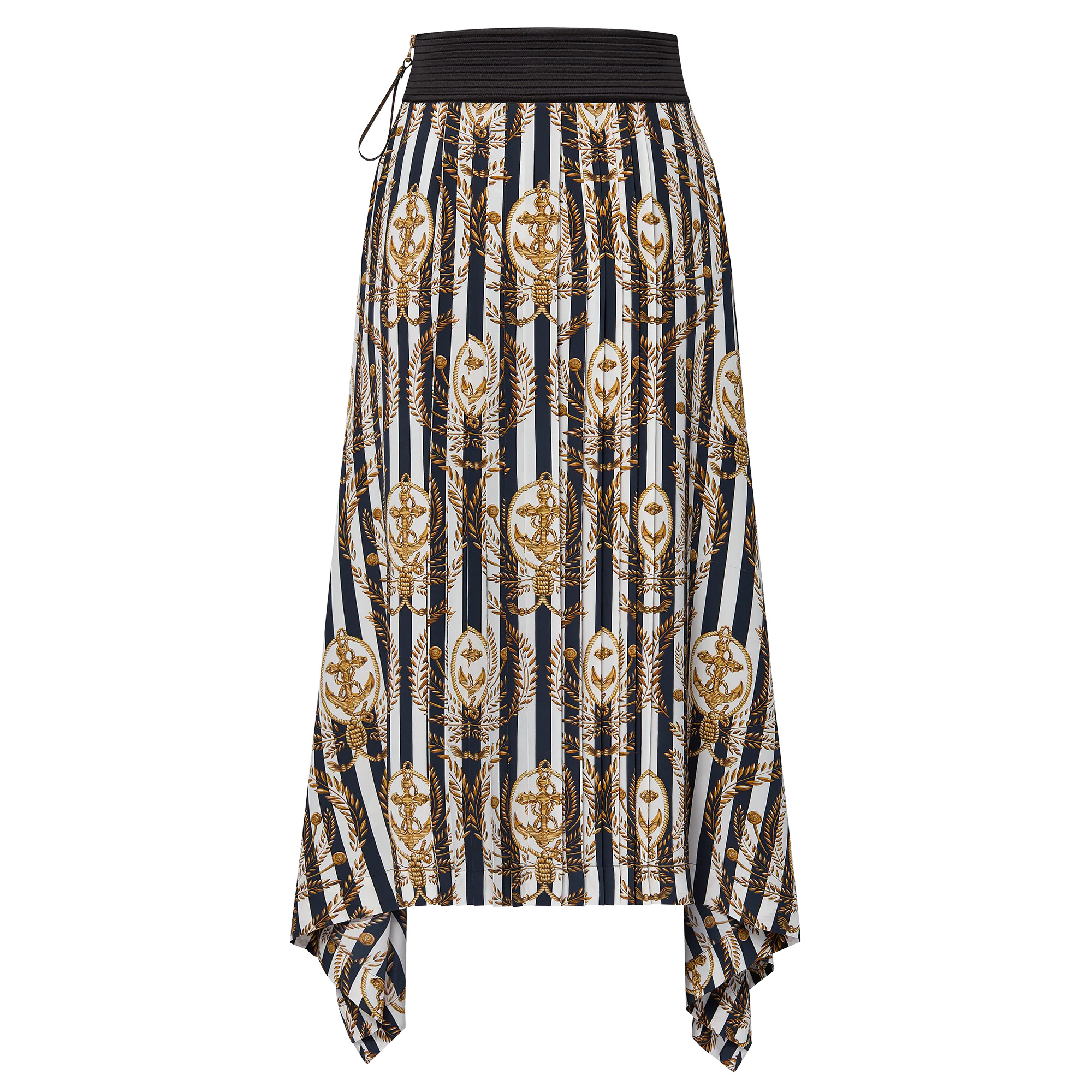 Striped Anchor Maxi Skirt - 3