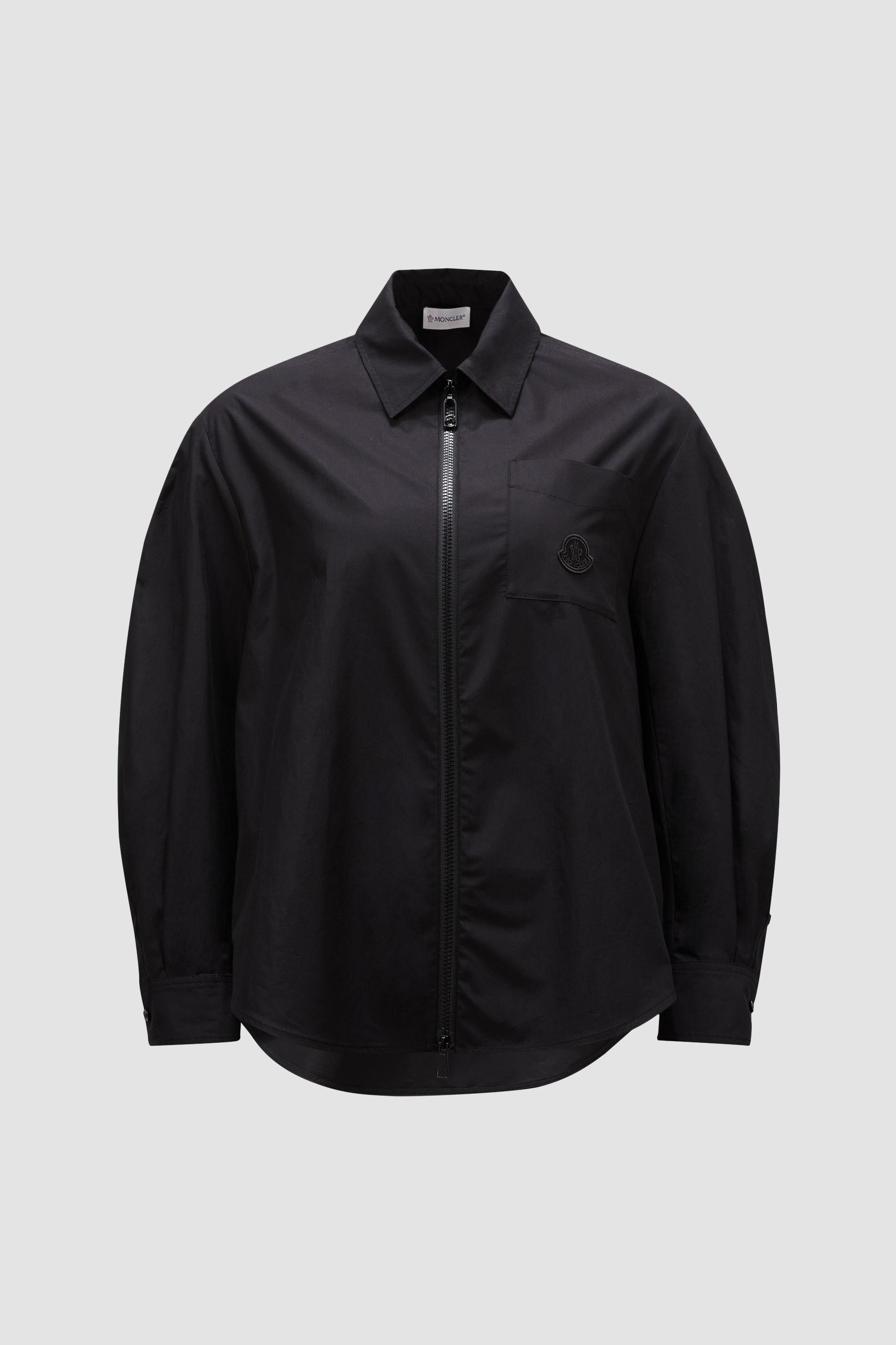 Poplin Zip-Up Shirt - 1