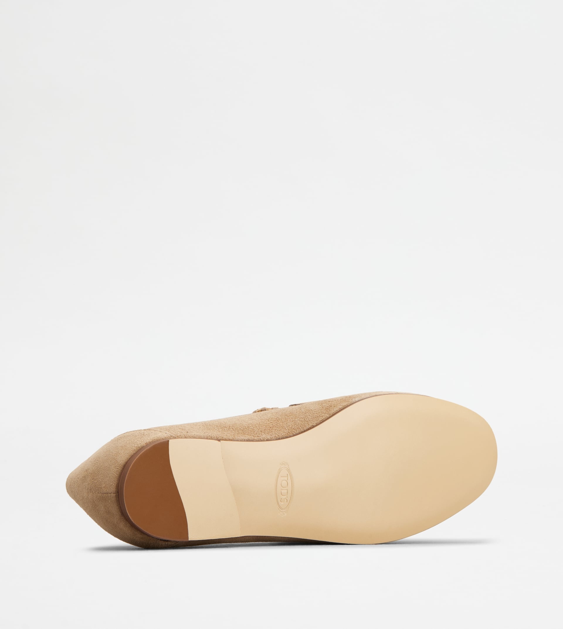 KATE LOAFERS IN LEATHER - BEIGE - 5