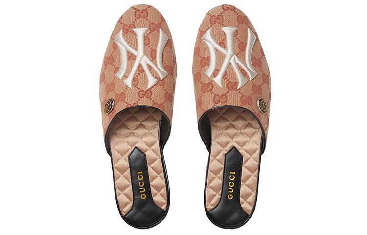 (WMNS) Gucci NY Yankees x Princetown G 'Brown' 537089-KQW00-8366 - 3