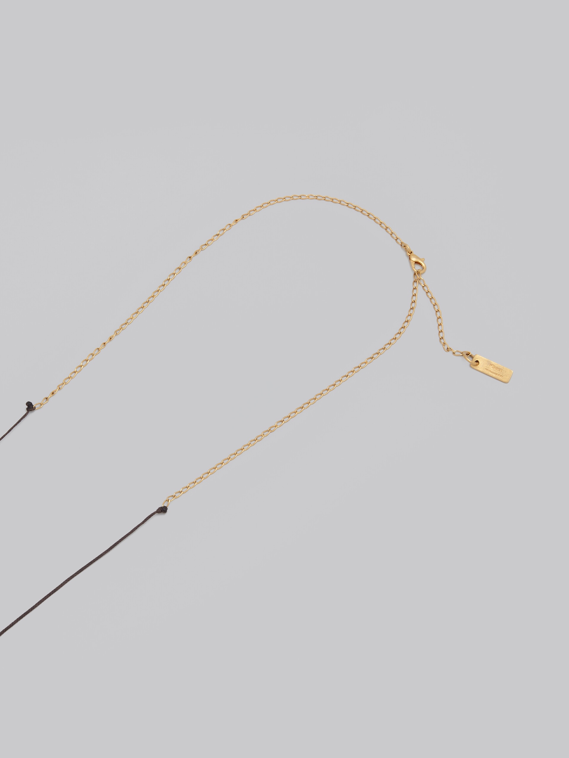 MARNI X NO VACANCY INN - LONG NECKLACE WITH GREEN PINK AND YELLOW PENDANTS - 4