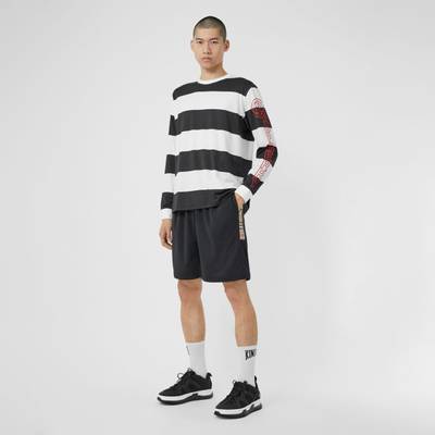 Burberry Vintage Check Trim Technical Twill Shorts outlook