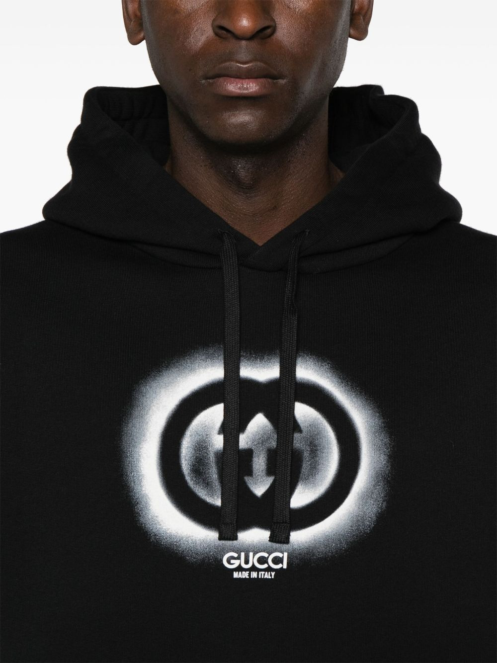 logo-printed cotton hoodie - 5
