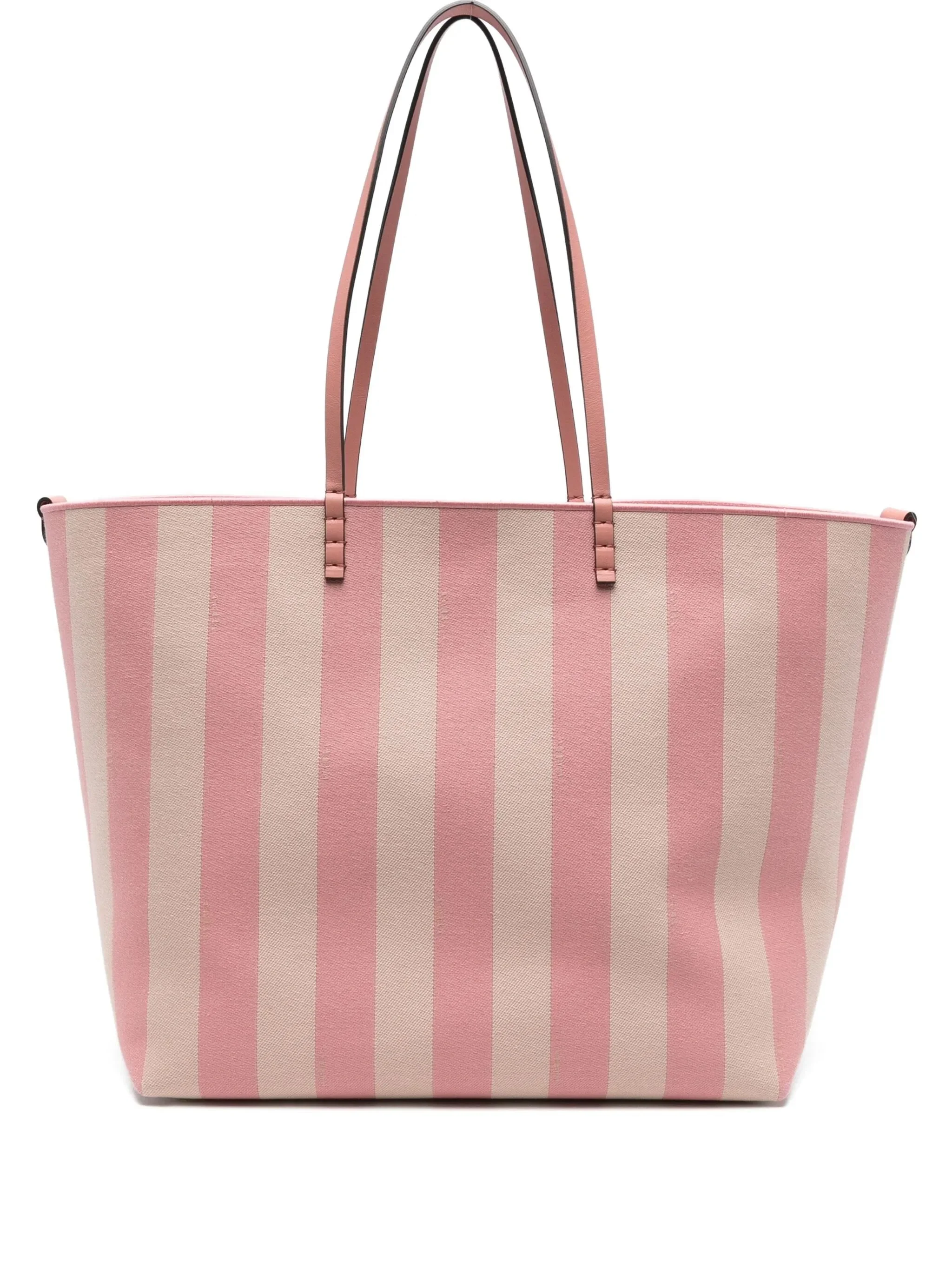 large striped tote bag - 1