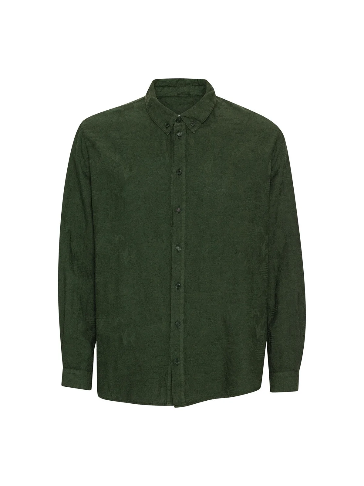 BLOCK SHIRT - BOTTLE GREEN - 1