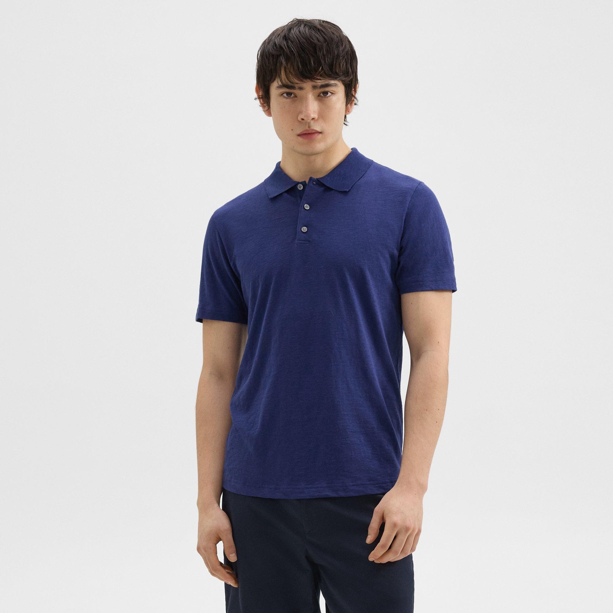 Bron Polo Shirt in Cosmos Slub Cotton - 2
