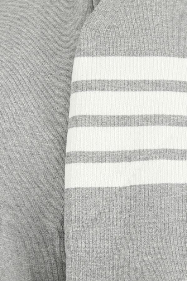 Melange grey cotton sweatshirt - 3