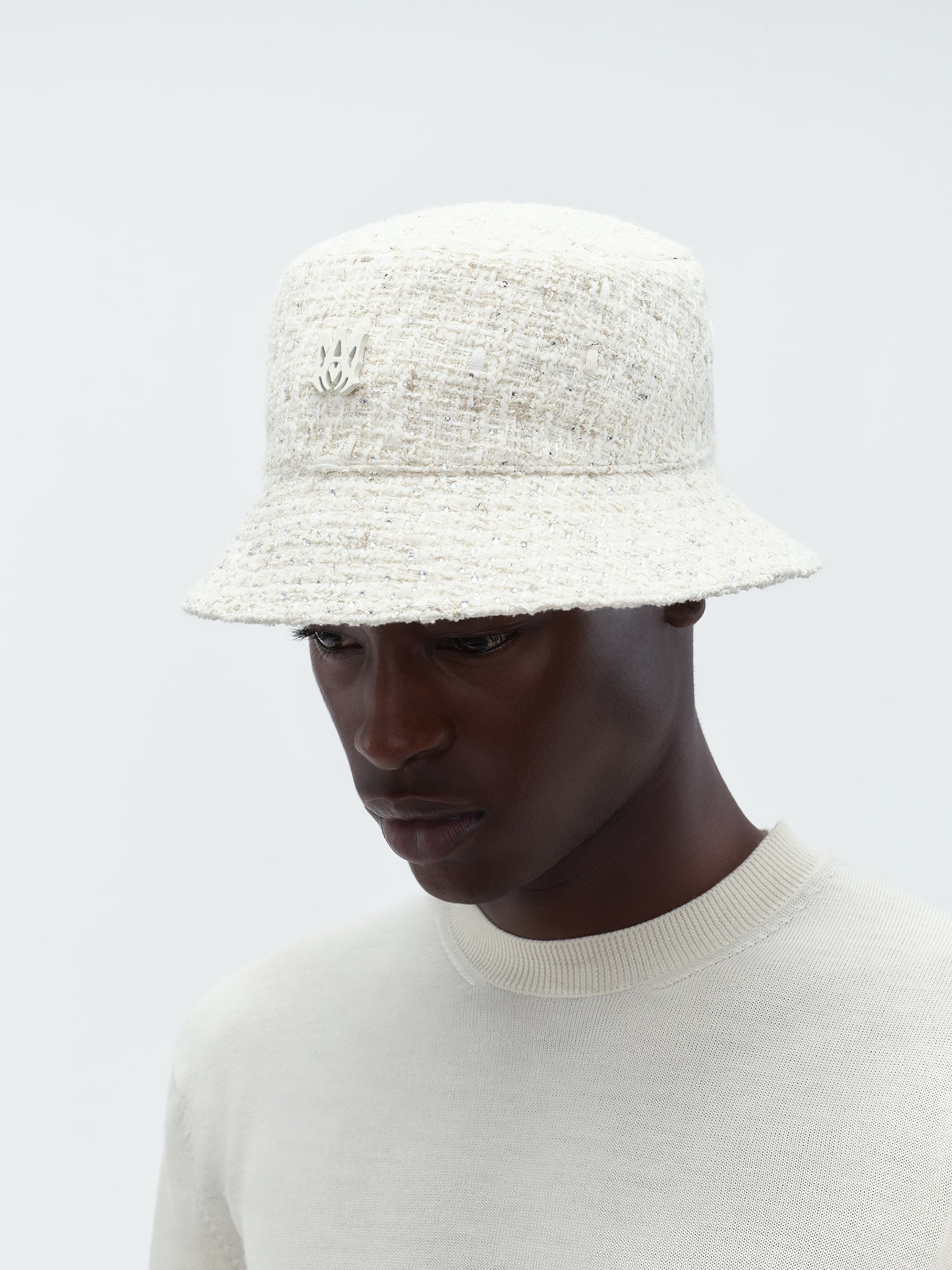 CRYSTAL BOUCLE BUCKET HAT - 3