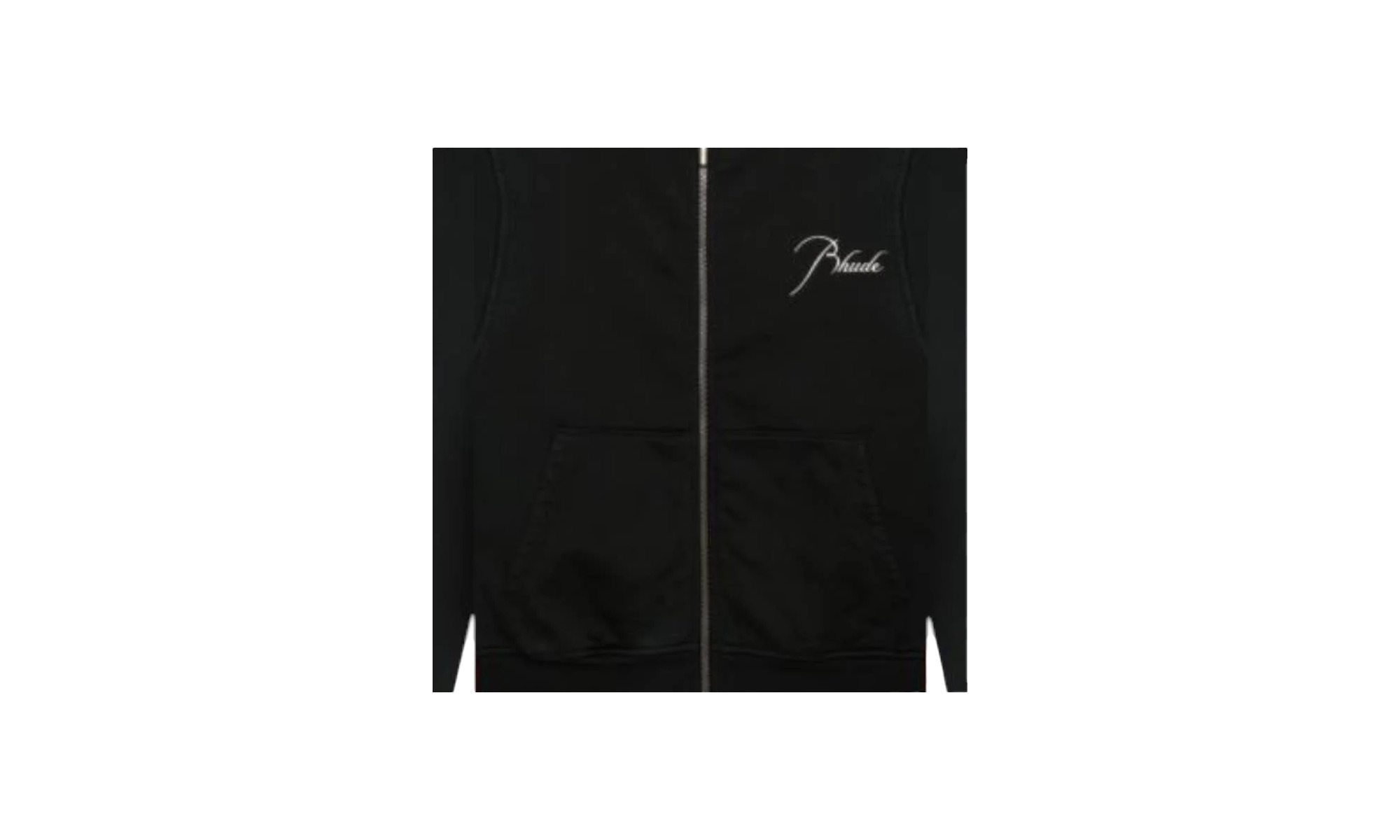 Full Zip Up Hoodie "Vintage Black" - 2