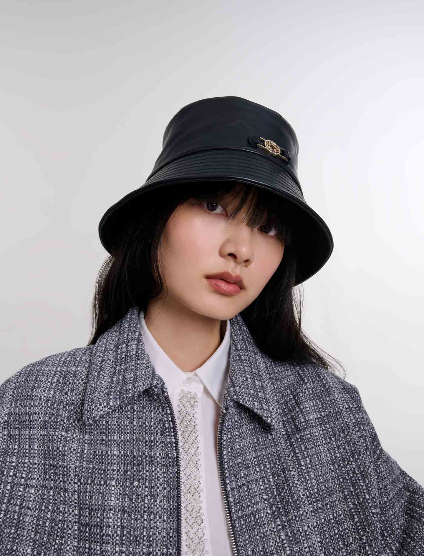 Leather bucket hat - 7