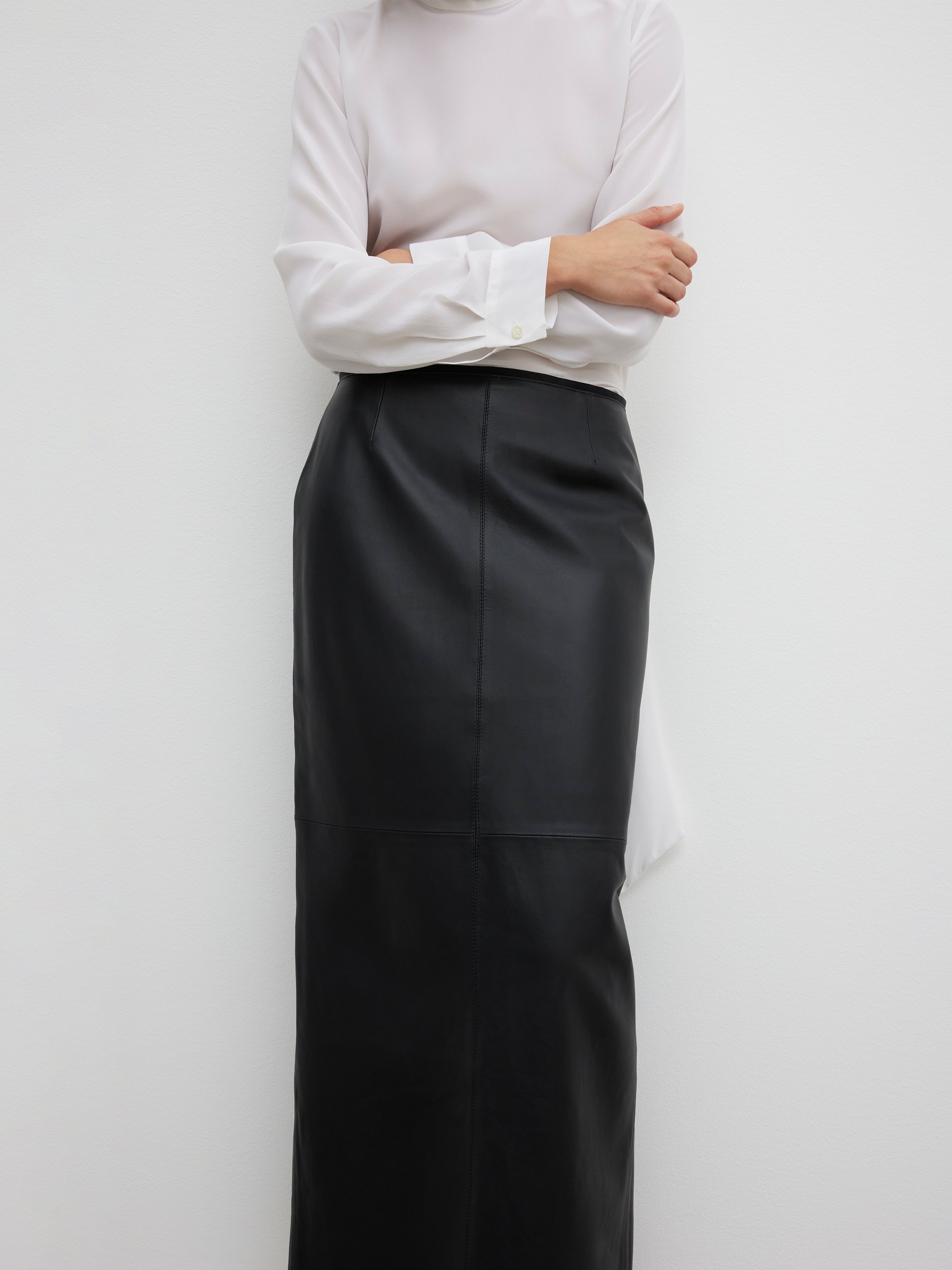 Leather pencil skirt - 2