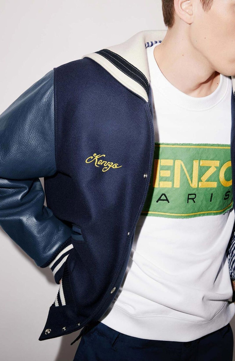 'Sailor Varsity' wool and leather jacket 7